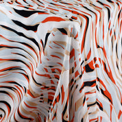 Layered Zebra Viscose CDC - Beach