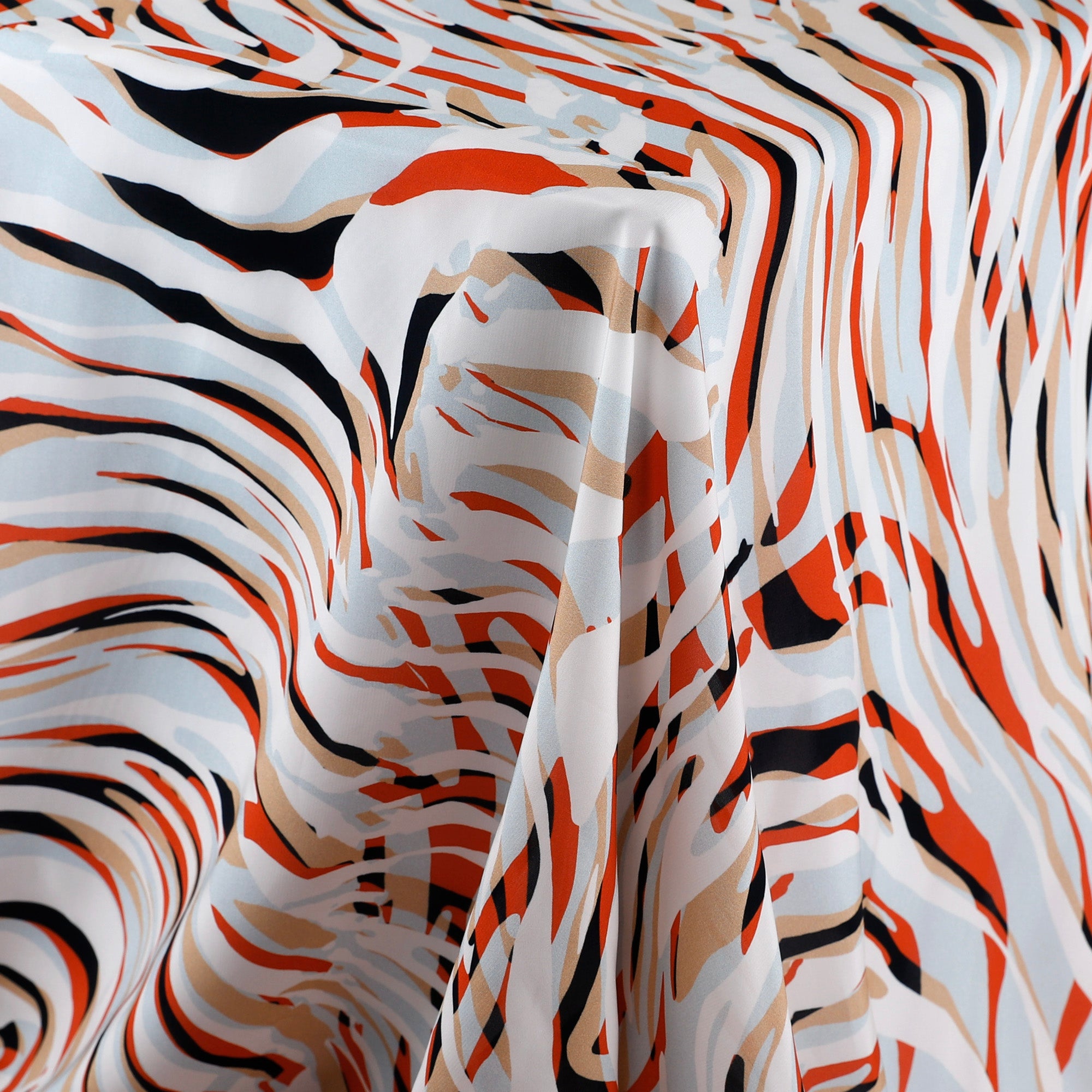 Zebra Cdc Layered Zebra Viscose CDC - Beach – The Fabric Store NZ