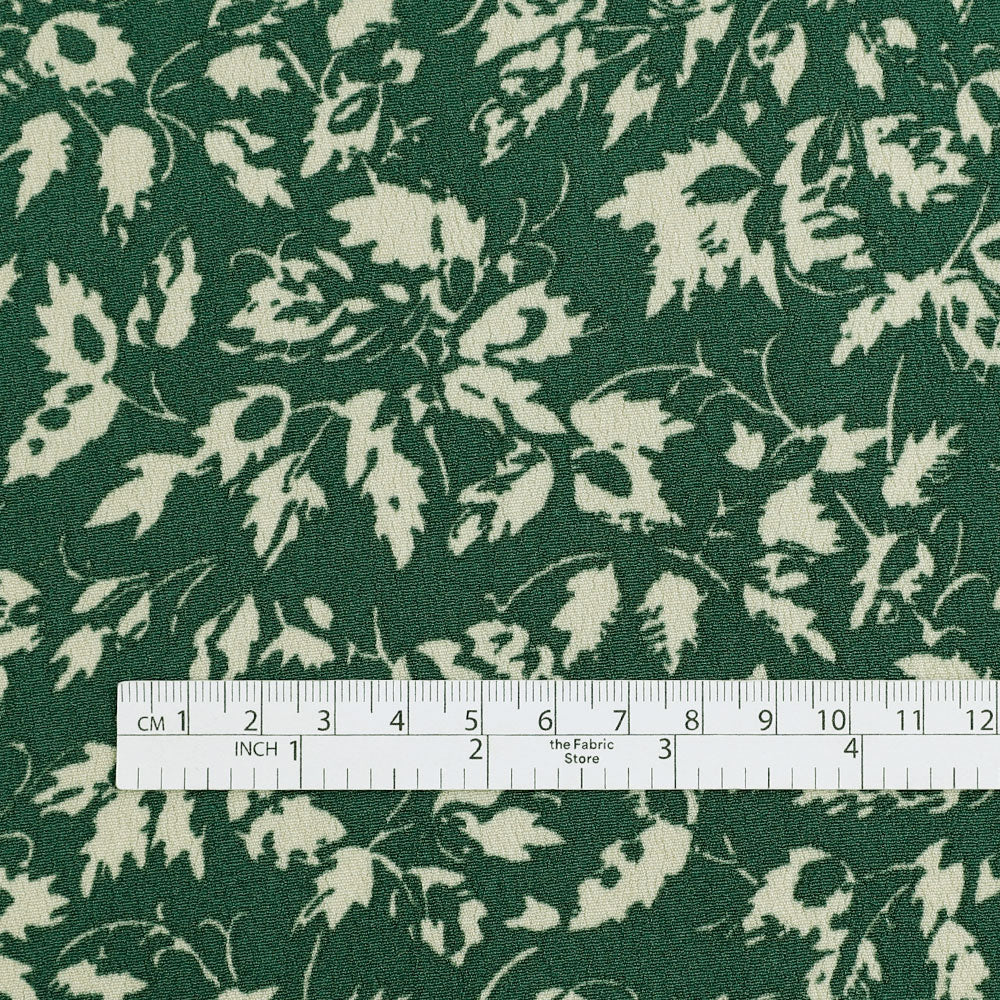 Rustling Oak Viscose Crepe - Viridian