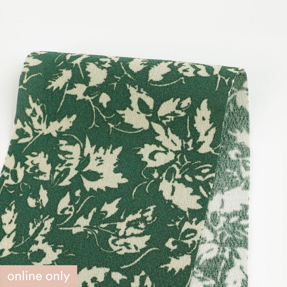 Rustling Oak Viscose Crepe - Viridian