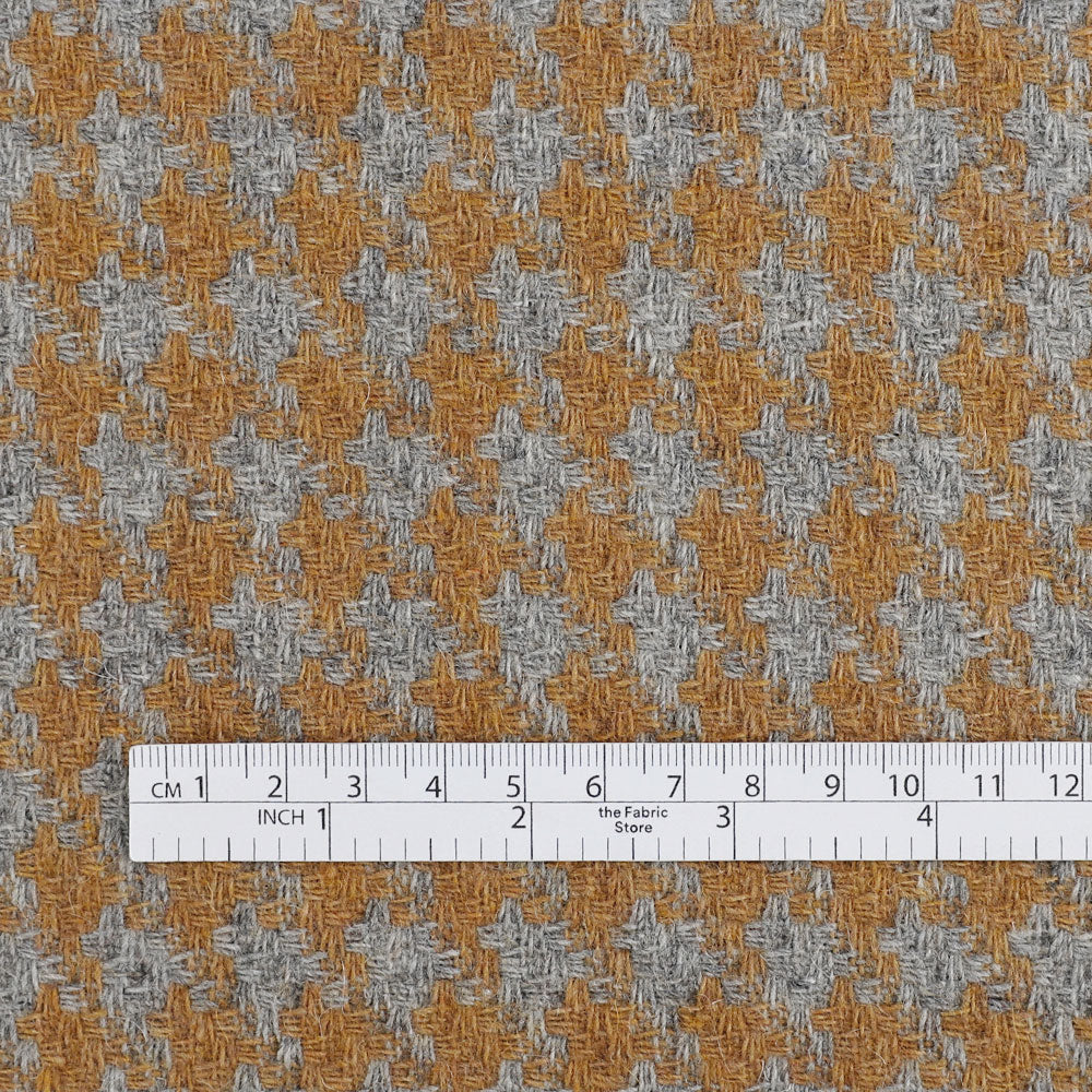 Wool Blend Houndstooth Coating - Hen