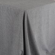 Tiny Gingham Cotton Shirting - Black