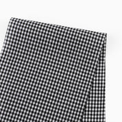 Tiny Gingham Cotton Shirting - Black
