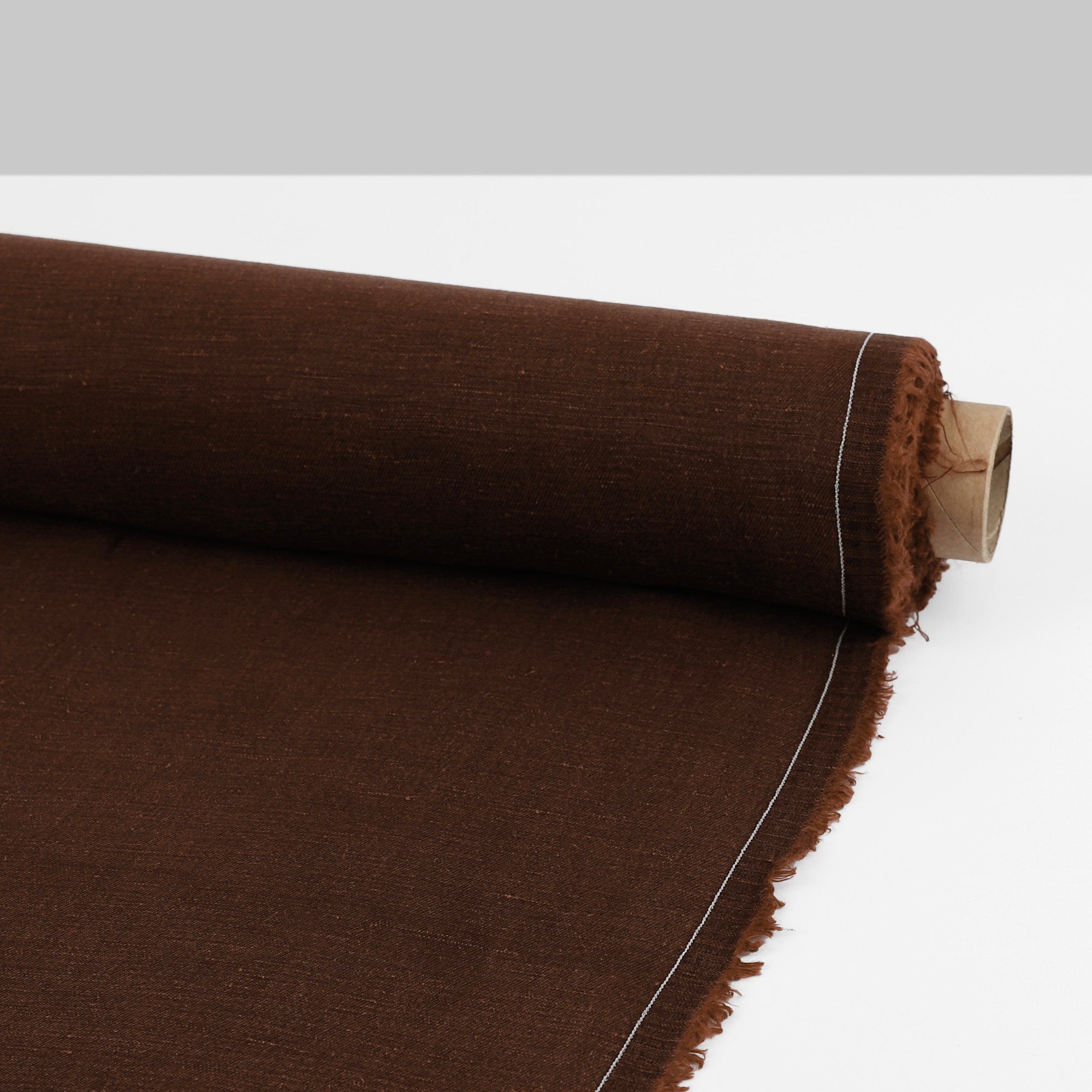 Slubby Linen/Cupro Twill - Ganache