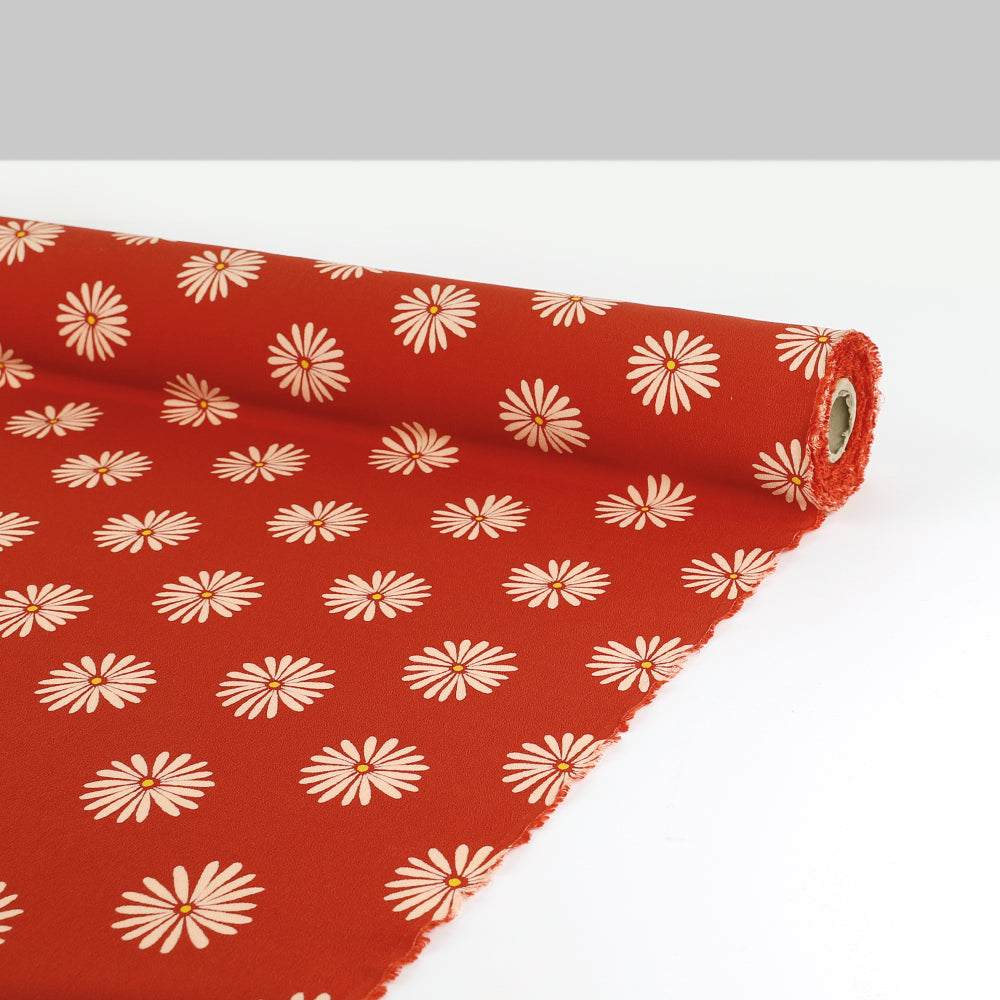 Daisy Viscose / Ecovero Crepe - Russet