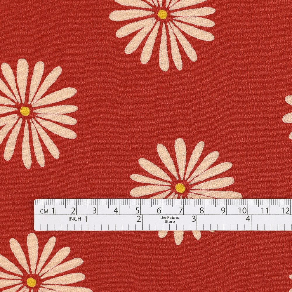 Daisy Viscose / Ecovero Crepe - Russet