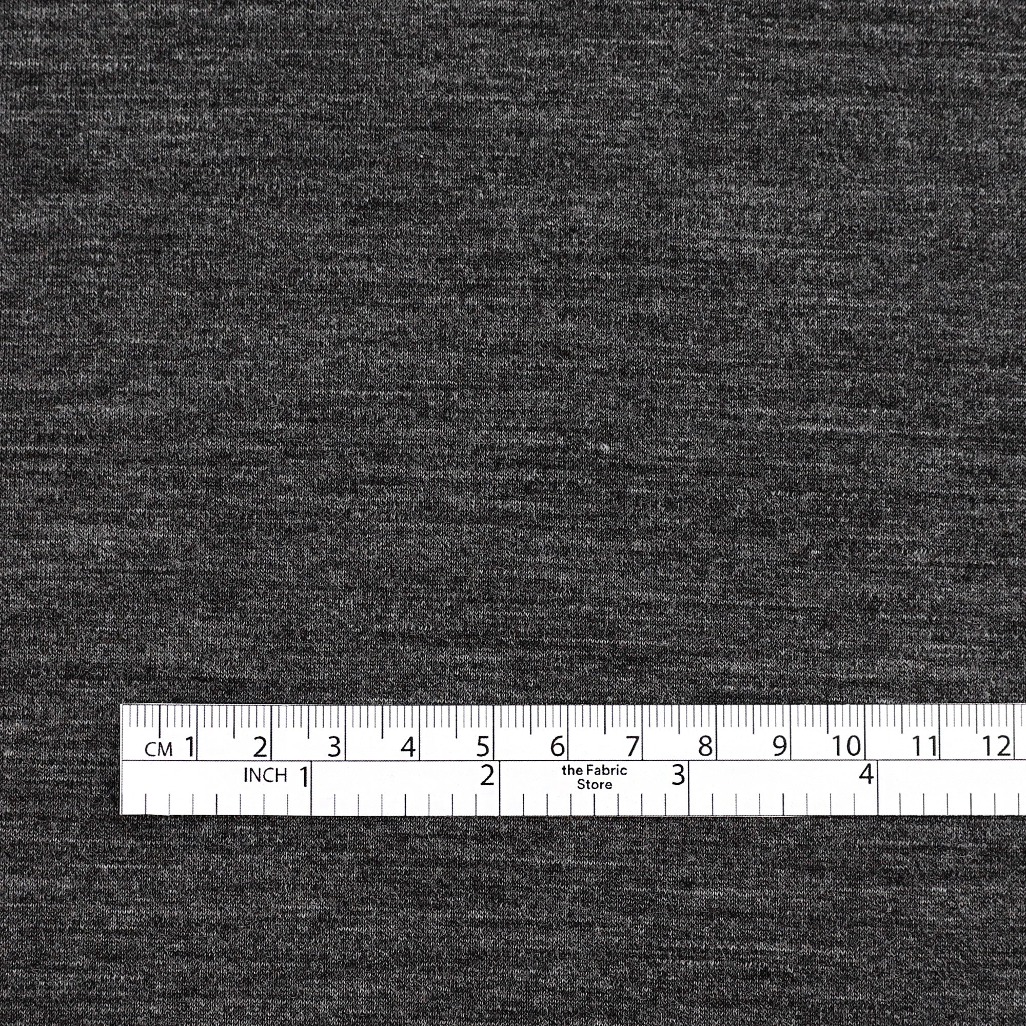 Stretch Merino / Recycled Poly Jersey - Flint