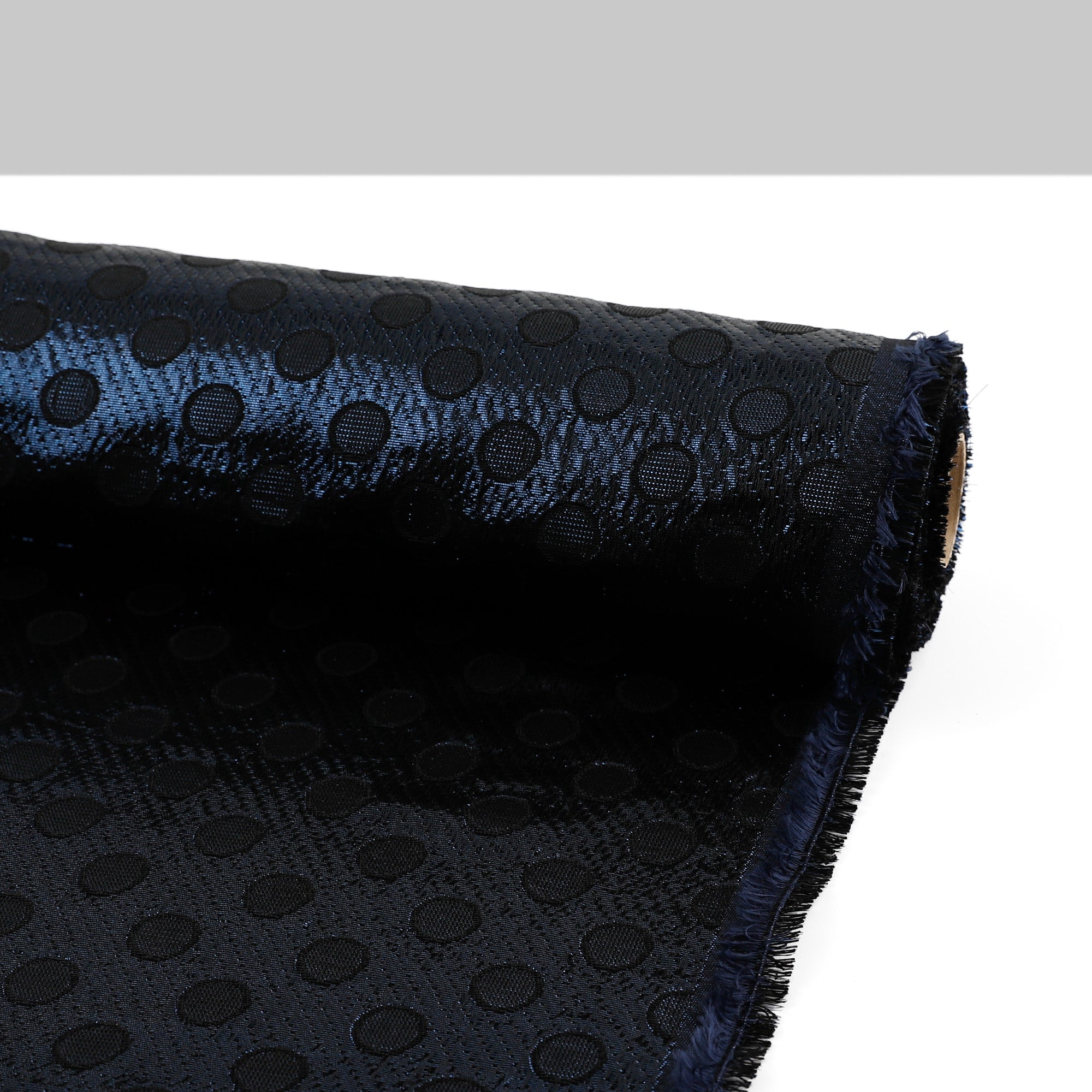 Metallic Circle Jacquard - Midnight