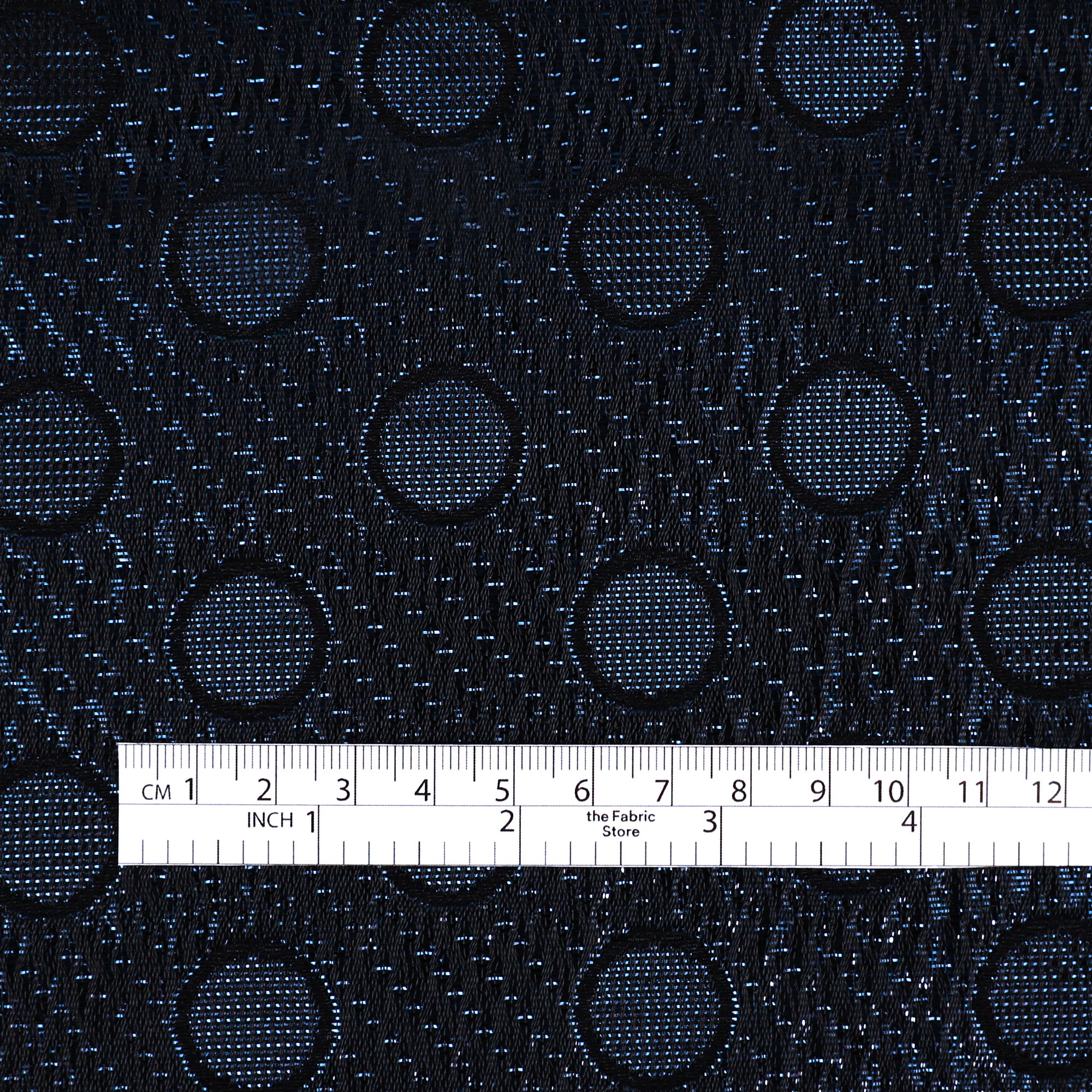 Metallic Circle Jacquard - Midnight