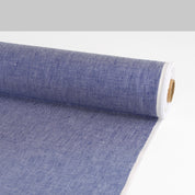 Midweight Cotton/Linen Chambray Twill - Bright Indigo