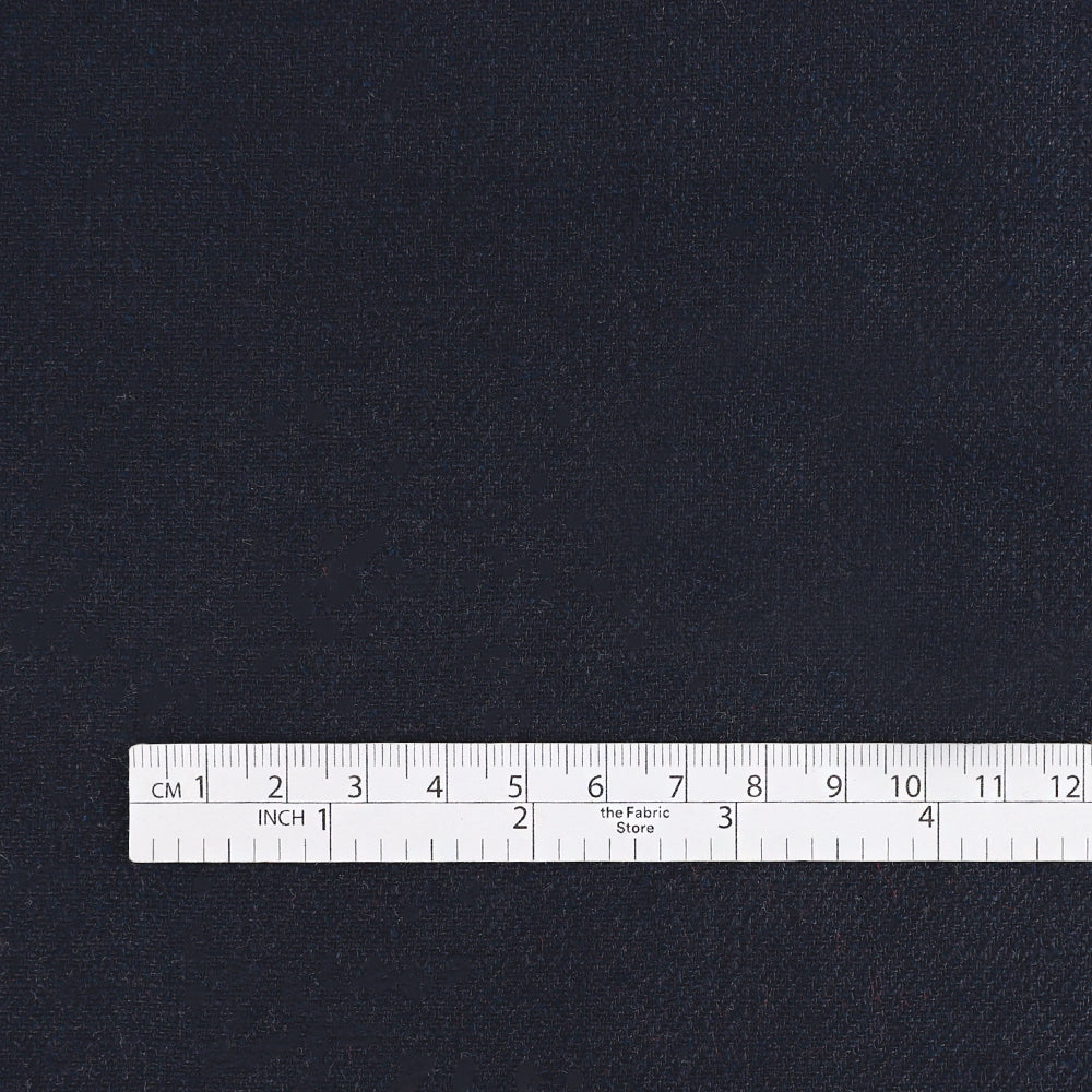 Midweight Soft Linen Mix Twill - Ink (remnant)