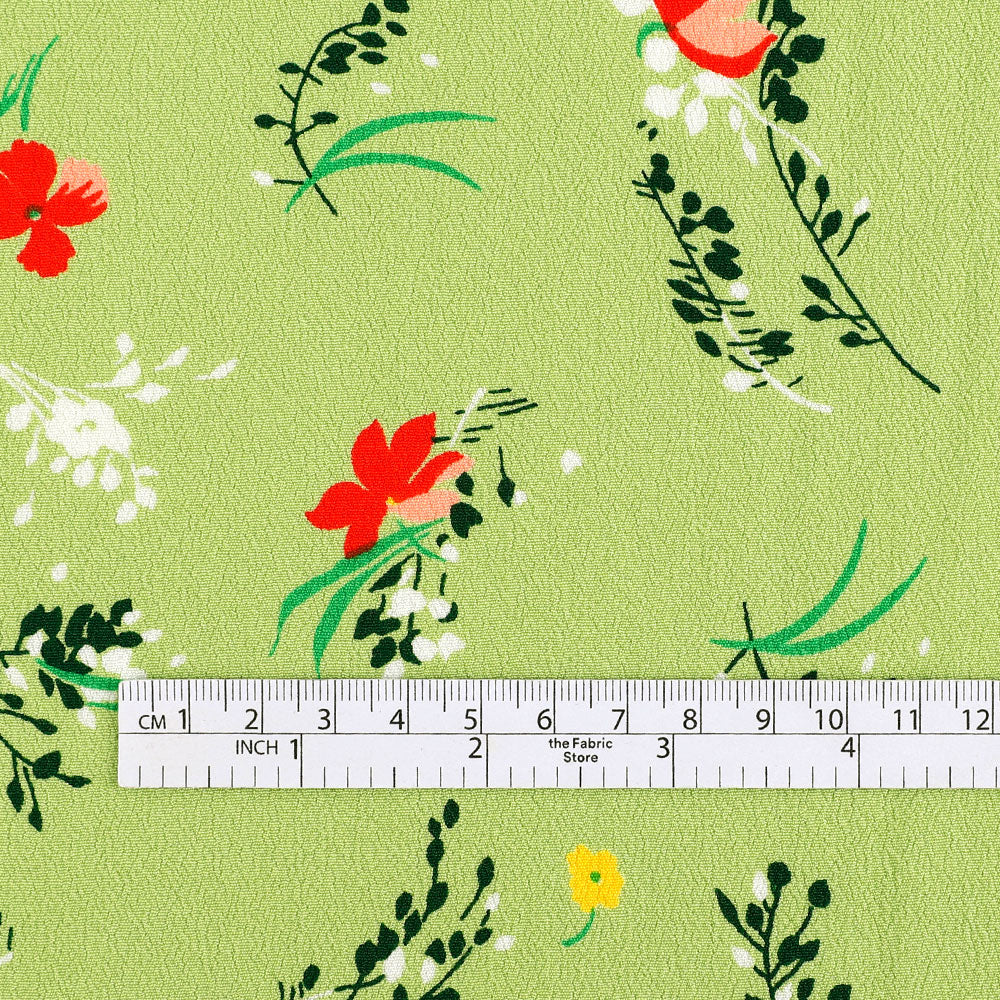 Fallen Sprigs Viscose / Ecovero Crepe - Apple