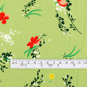 Fallen Sprigs Viscose / Ecovero Crepe - Apple