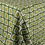 Painted Squares Linen - Avocado