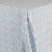 Striped Cotton/Poly Tile Fil Coupe - Blue