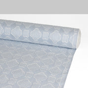 Striped Cotton/Poly Tile Fil Coupe - Blue