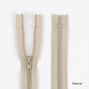 Dress Zips - 55cm - Natural