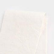 Tumbled Heavyweight Basketweave Linen - Ivory (remnant)