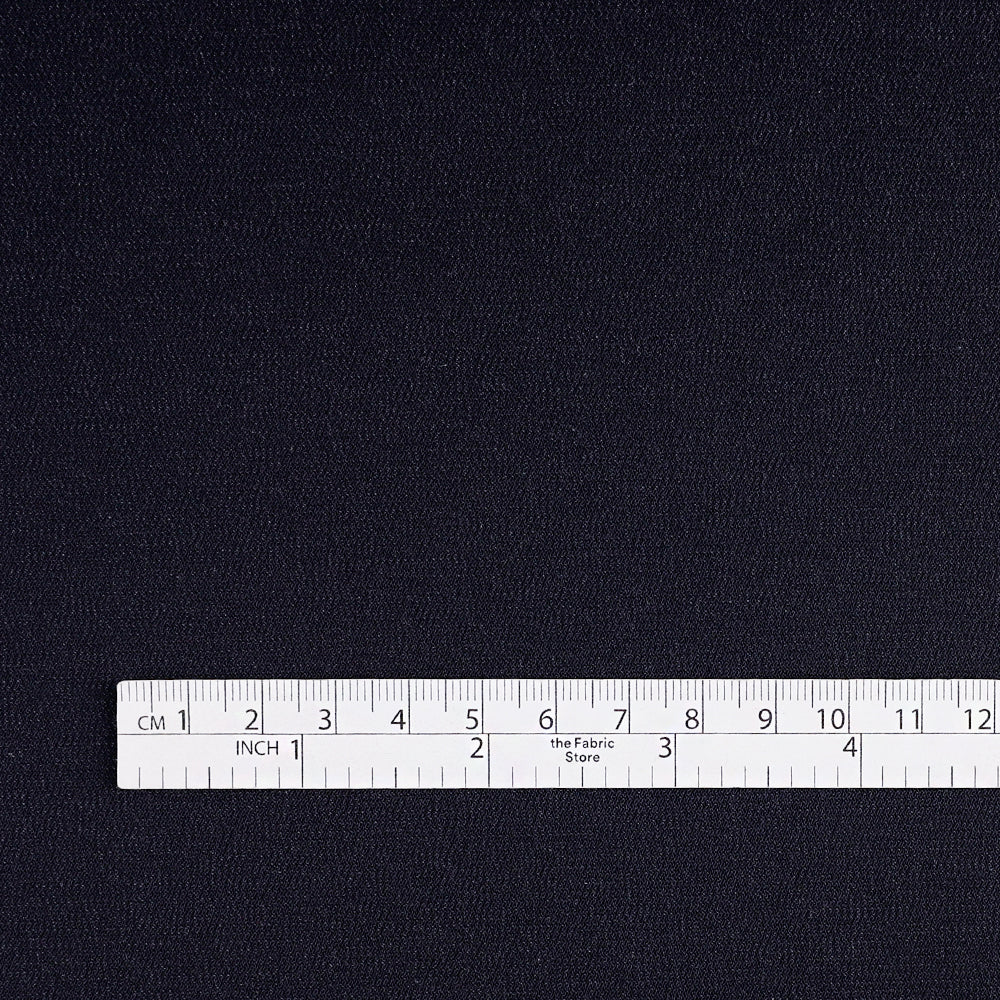 Stretch Sateen Suiting - Dark Navy