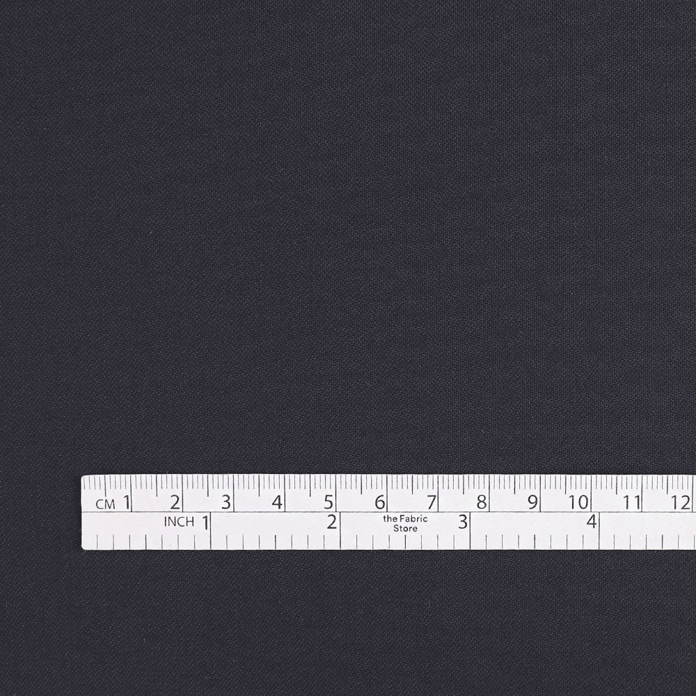 Sateen Wool / Poly Suiting - Dark Navy