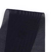 Sheer Weft Stripe Silk / Cotton - Navy
