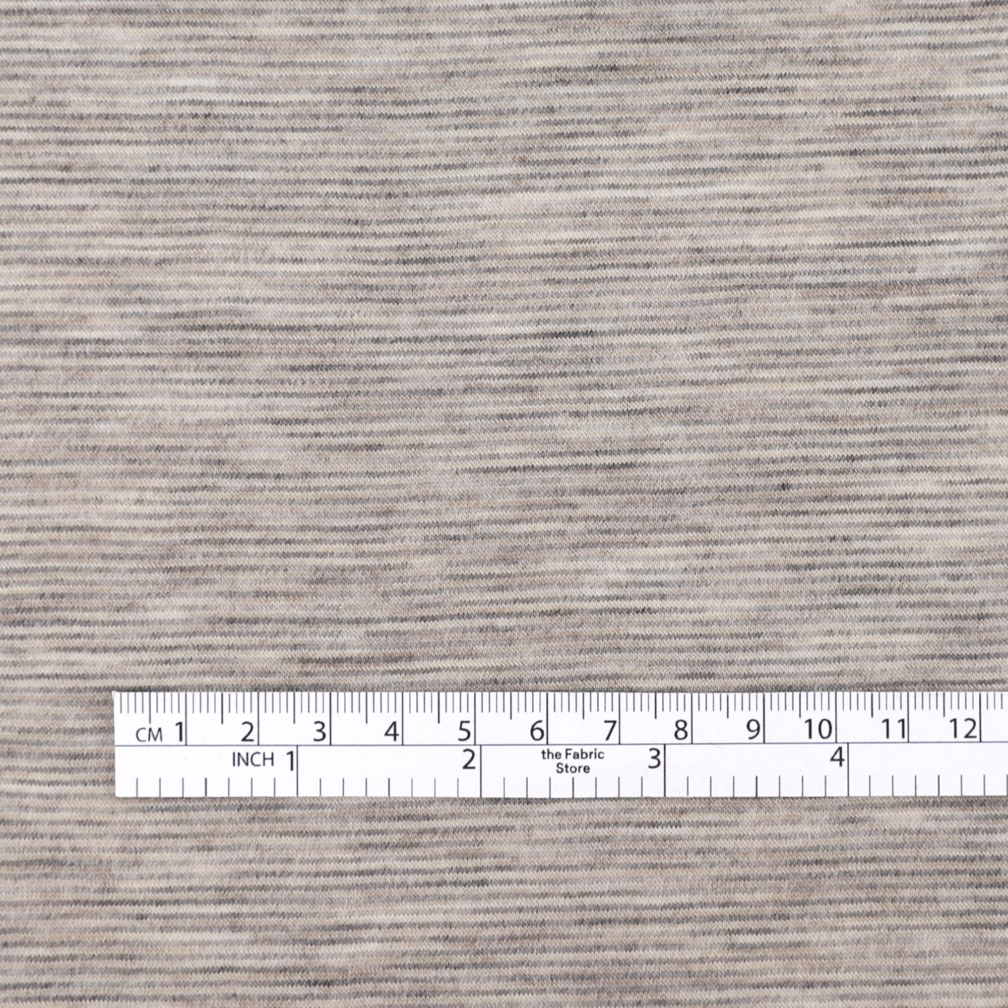 Stripe Pure Merino Jersey - Pumice