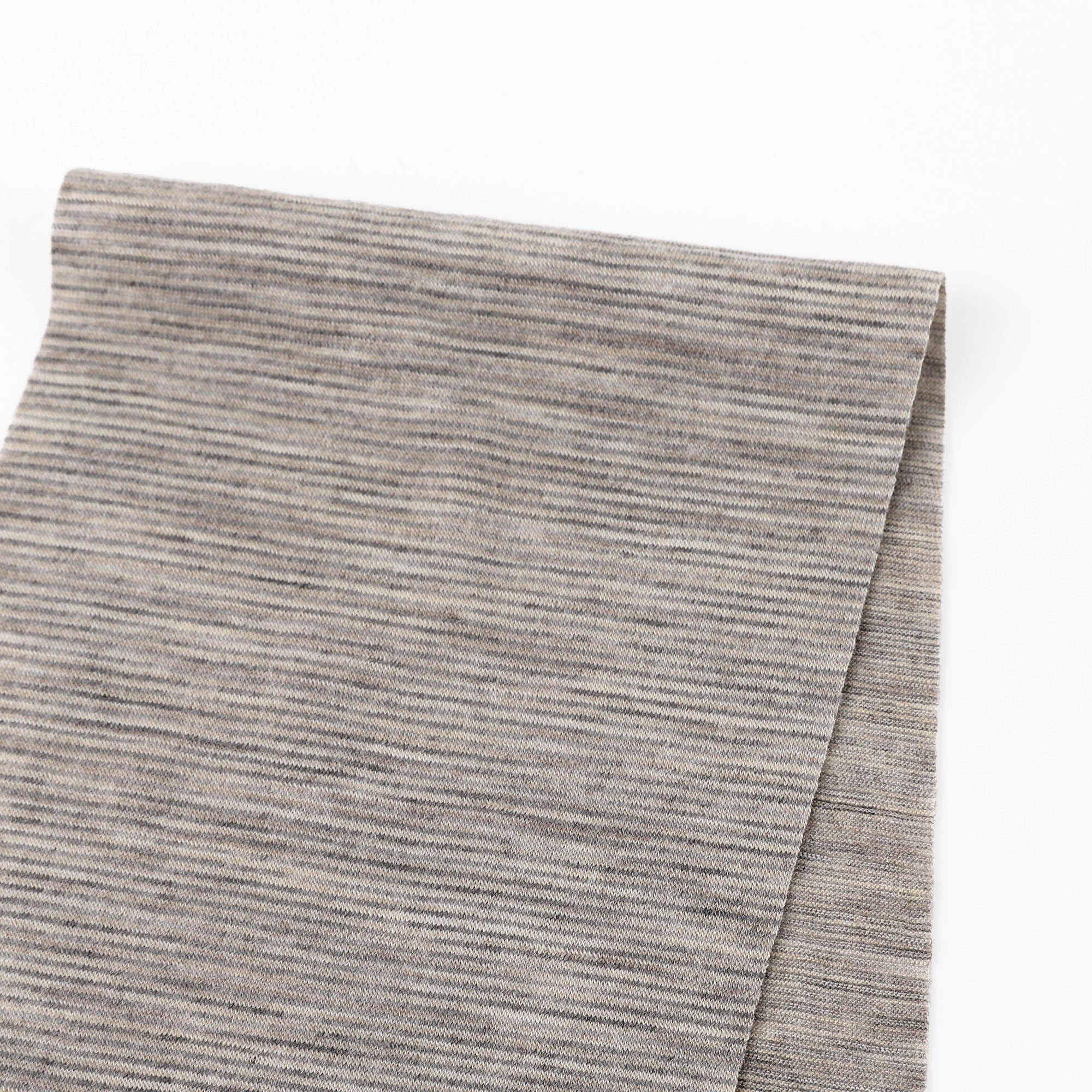 Stripe Pure Merino Jersey - Pumice