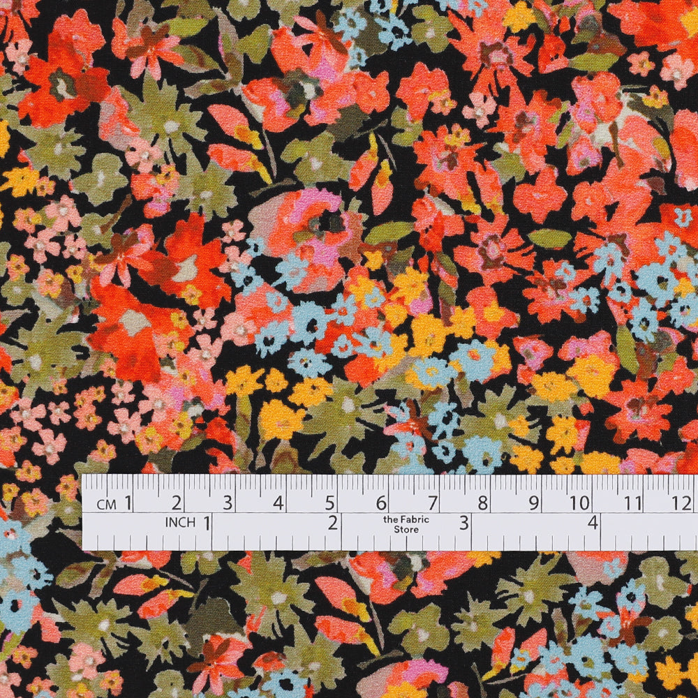 Night Blooms Cotton Poplin - Peach Mix
