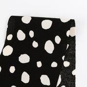 Pebble Spot Viscose / Rayon Crepe - Black