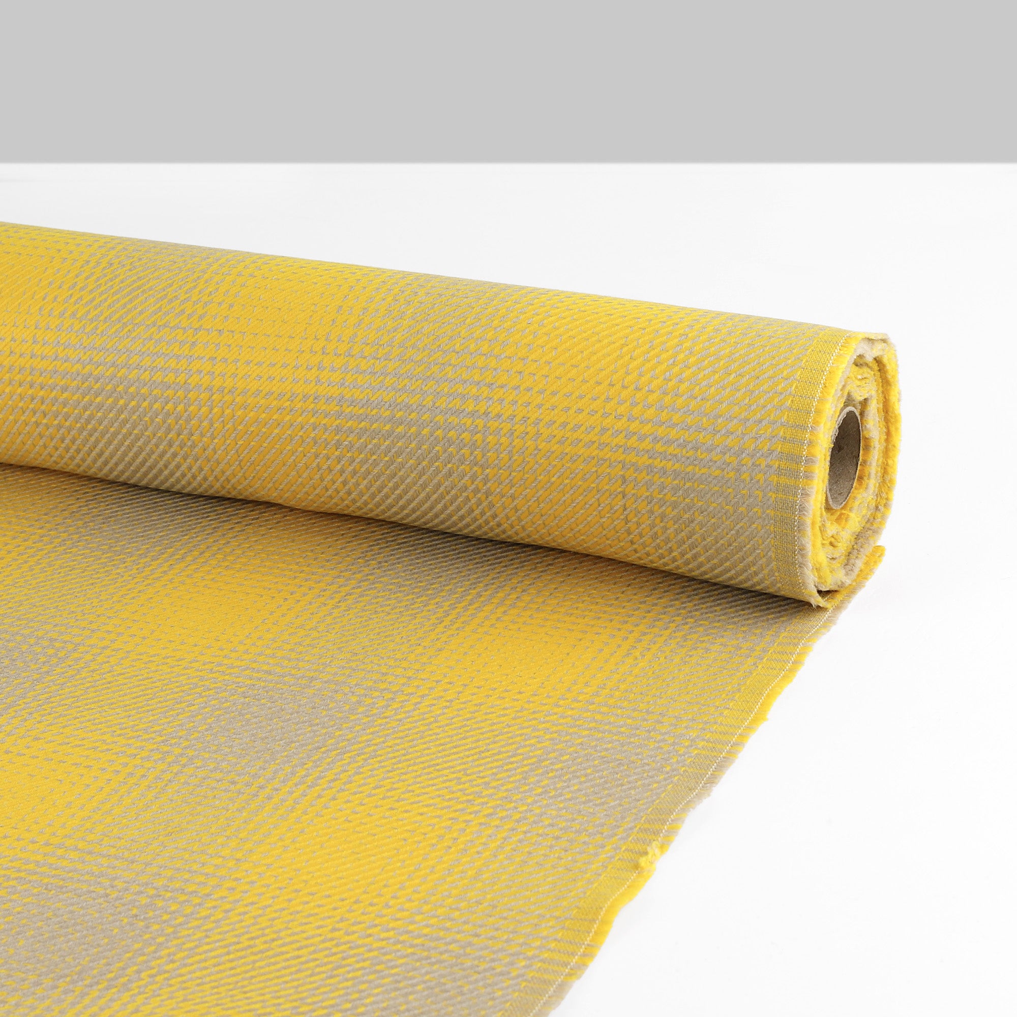 Houndstooth Check Wool/Poly - Honeybee