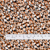 Small Silhouette Floral Viscose - Rust
