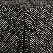 Diagonal Cobblestone Viscose Challis -Black Vanilla