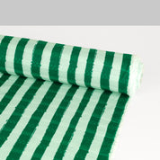 Watermelon Stripe Cotton Dobby - Green