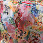 Painterly Rose Embroidered Organza - Multi
