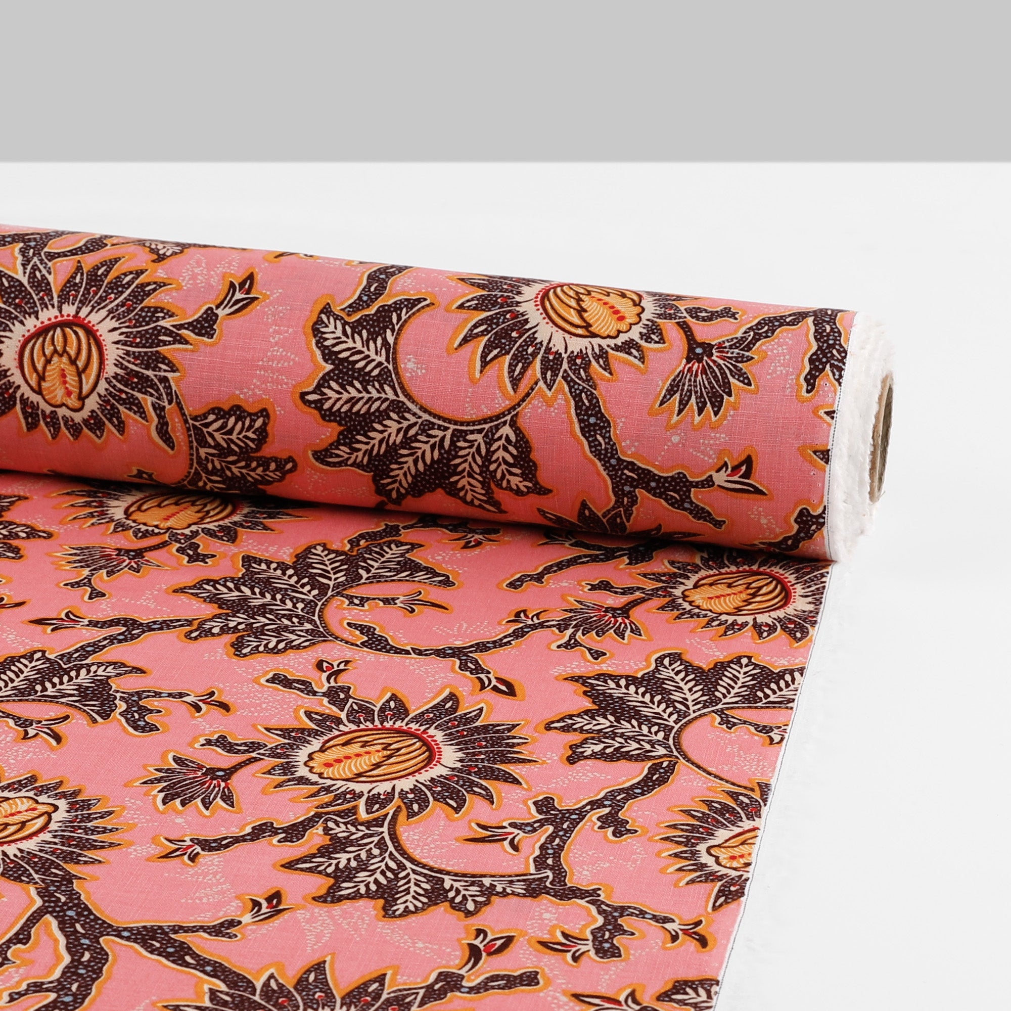 Tropical Passionflower Linen - Pink Mix