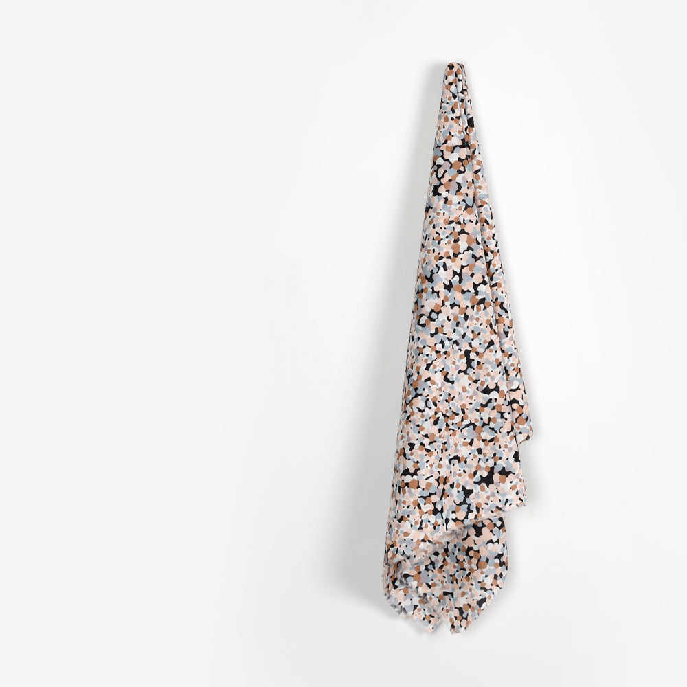 Pebble Print Cotton Shirting - Beach