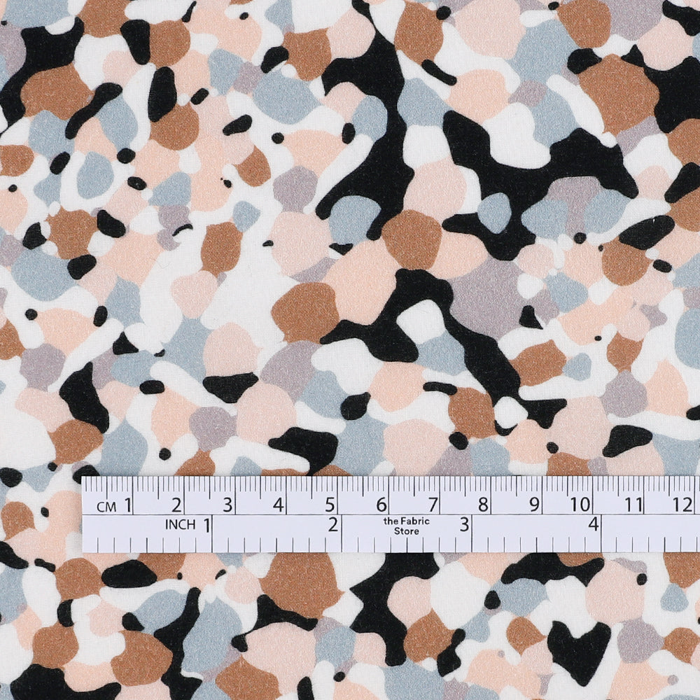 Pebble Print Cotton Shirting - Beach