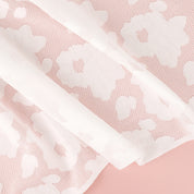 Sheer Peony Jacquard - White