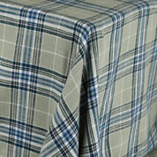 Brushed Plaid Cotton - Matcha