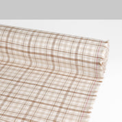 Brushed Plaid Cotton - Cookie