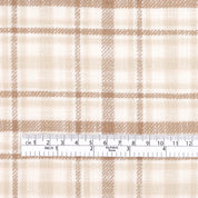 Brushed Plaid Cotton - Cookie