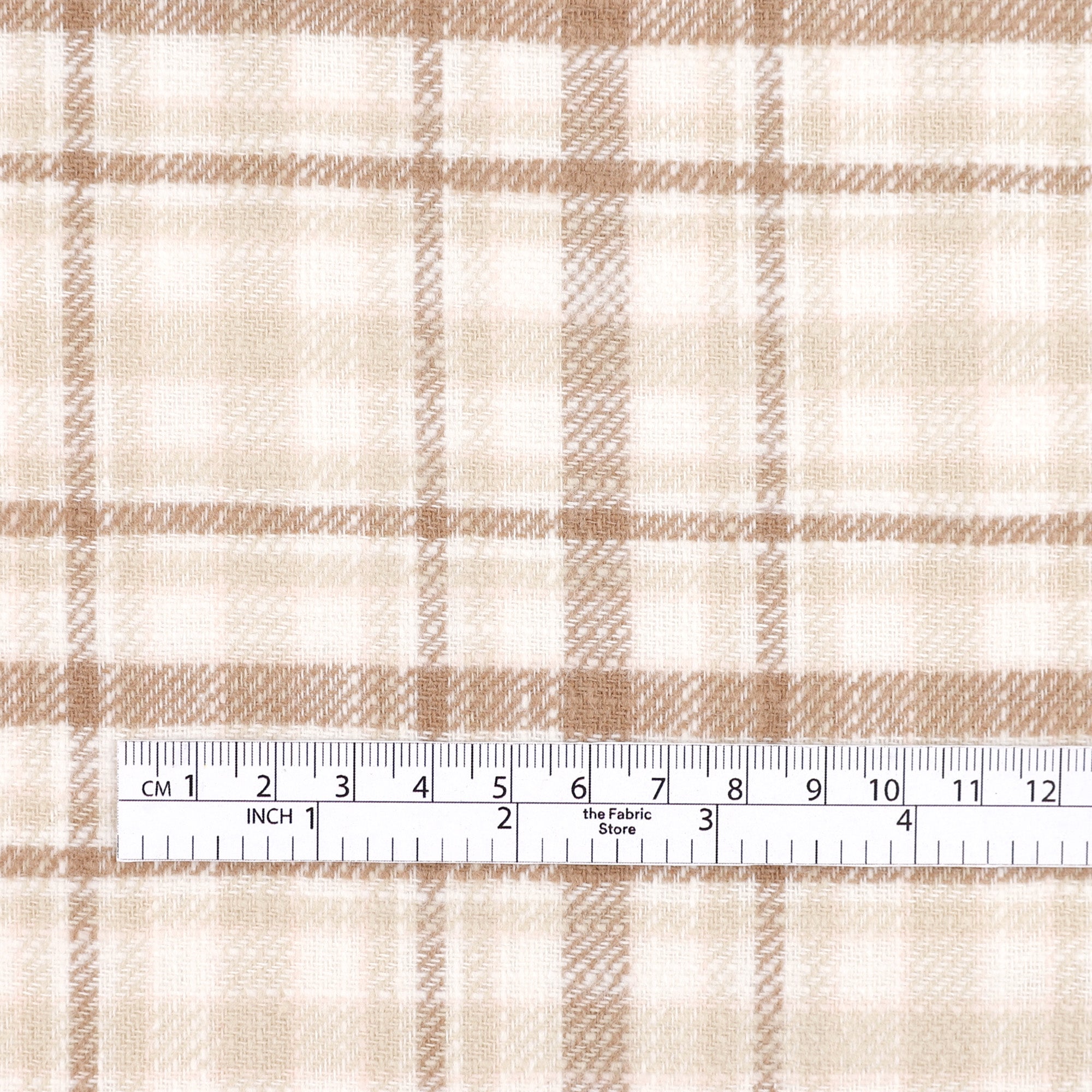 Brushed Plaid Cotton - Cookie