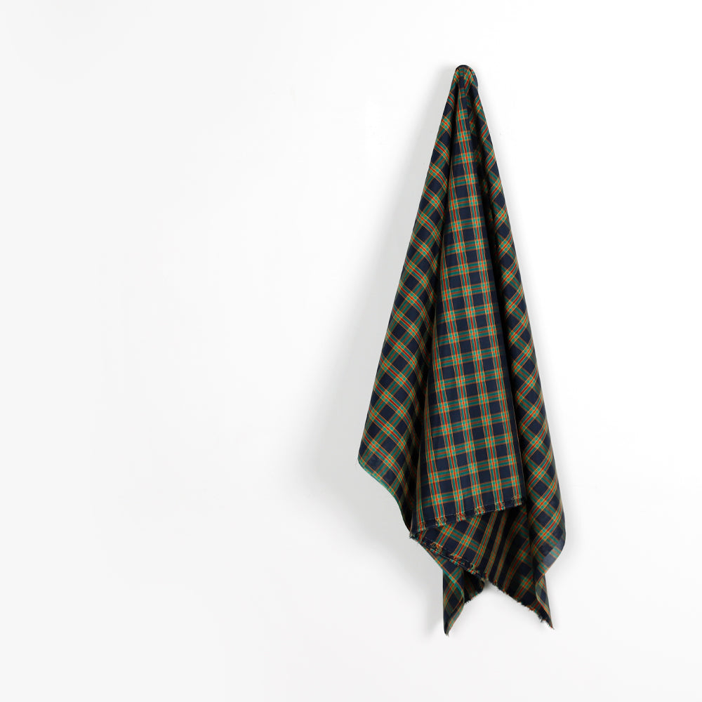 Plaid Cotton / Silk Voile - Festive