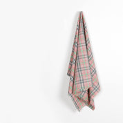 Plaid Cotton / Silk Voile - Cherry Leaf