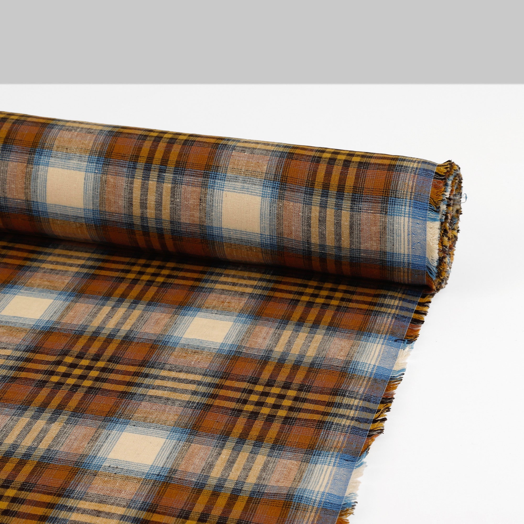 Lightweight Linen/Viscose Plaid - Pheasant