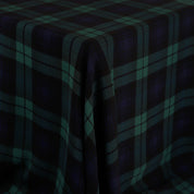 Plaid Viscose Double Georgette - Malachite (2nd Grade)