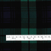 Plaid Viscose Double Georgette - Malachite (2nd Grade)