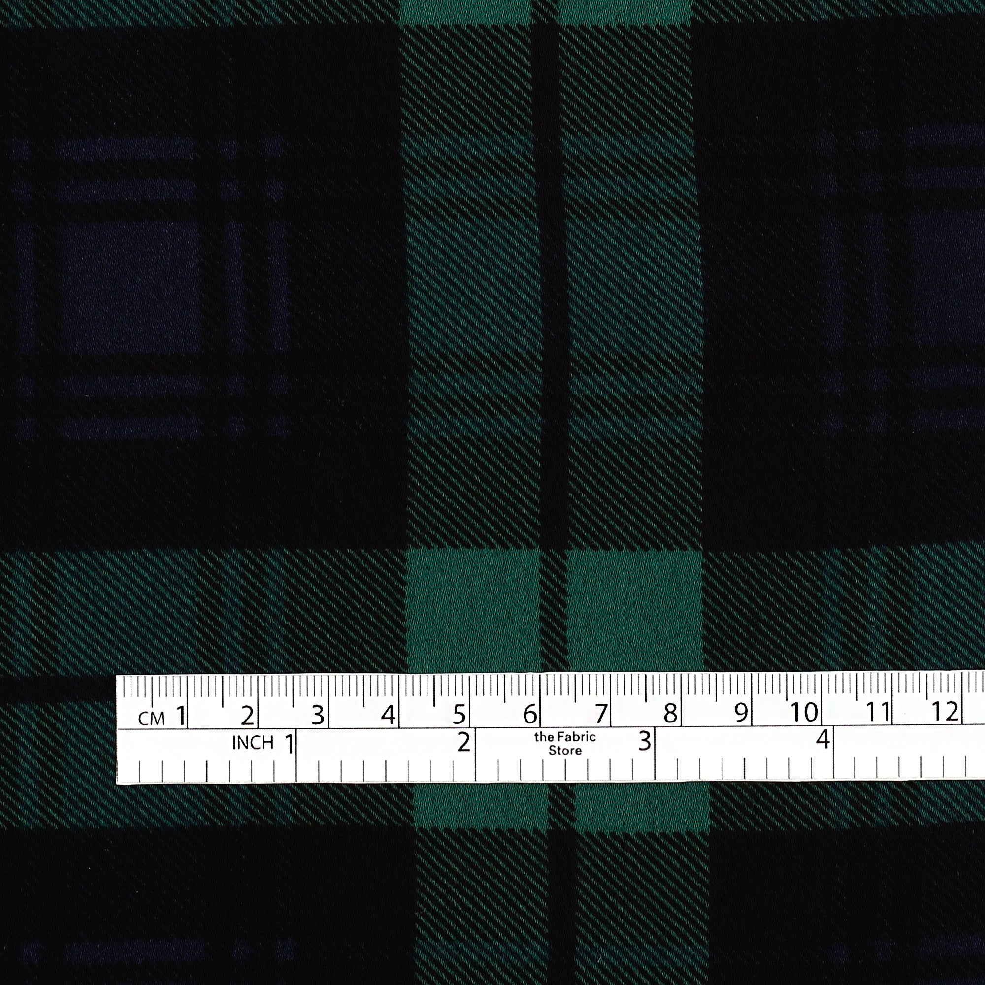 Plaid Viscose Double Georgette - Malachite (2nd Grade)