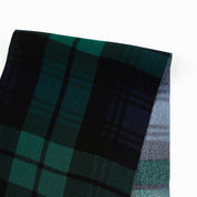 Plaid Viscose Double Georgette - Malachite (2nd Grade)