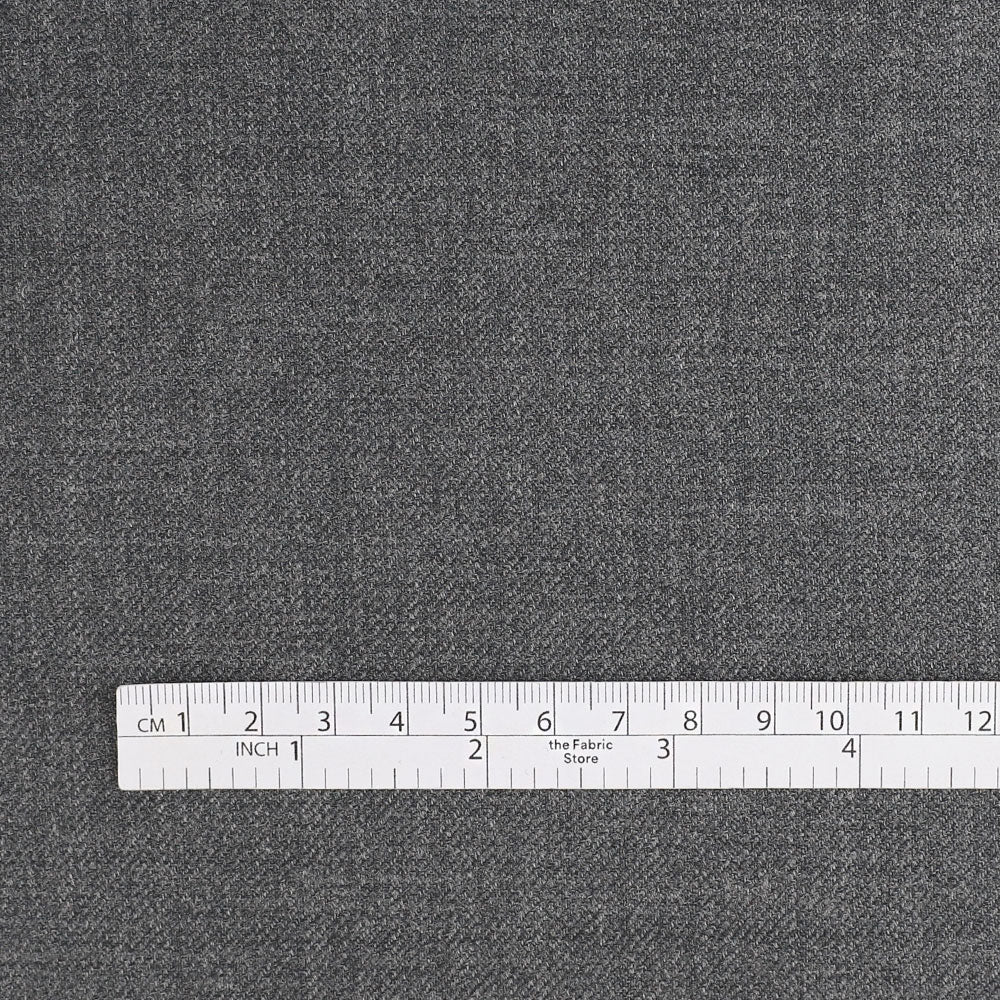 Twill Wool / Poly Suiting - Anchor Marle (remnant)